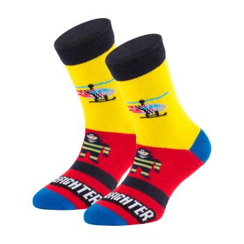 Preview: 6 Paar TippTexx 24 Kinder Socken Feuerwehr